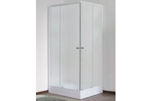 Душевой уголок Royal Bath HPD 90х80 профиль белый стекло матовое