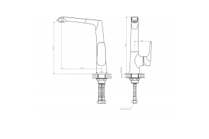 Смеситель для кухни WeltWasser WW MX BONN 306 WT хром - белый (10000002007) - 2