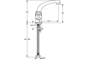 Смеситель для раковины Vidima Iskar хром (BA166AA) - 2