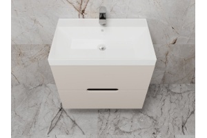 Тумба под раковину Style Line Матис 70 подвесная бежевый - 3