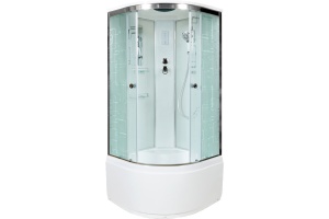 Душевая кабина DETO EM4510EL с высоким поддоном, с сиденьем
