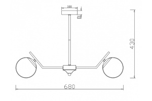 Потолочная люстра Freya Moonrock FR5173PL-06BS - 2