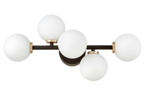 Бра LUMINA DECO Marsiada LDW 6033-5 BK+F.GD