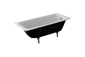 Чугунная ванна Delice Biove 170x75 DLR220509RB с черными матовыми ручками без антискользящего покрытия - 2