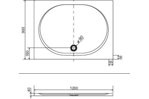 Поддон для душа Excellent Sublime 120х90 - 3