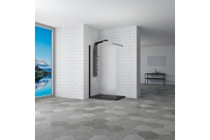 Душевая перегородка RGW Walk In WA-002B 100х195 профиль черный стекло матовое - 2