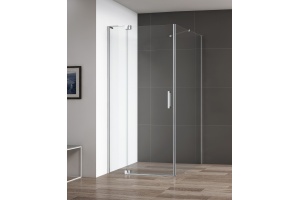 Душевой уголок Cezares Slider 110х90 хром стекло прозрачное - 2