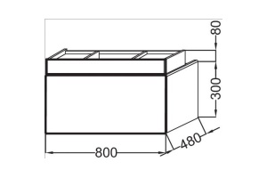 Раковина Jacob Delafon Terrace EXD112 80 см - 3