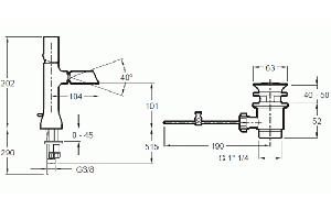 Смеситель для биде Jacob Delafon Toobi хром (E8961-BN) - 2