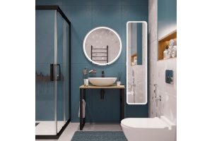 Консоль DIWO Элиста 80 светлое дерево, с раковиной Moduo 55 Leaf - 2