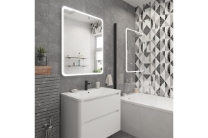 Шторка на ванну STWORKI Стокгольм GV-861 MT 85х150 см, профиль черный матовый - 3