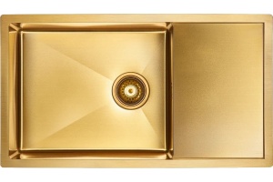 Мойка кухонная Paulmark Wing 78 брашированное золото