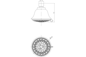 Верхний душ Lemark Poseidon (LM8040C) - 2