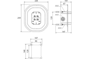 Монтажная коробка Ravak R-box RB 070.50 - 3