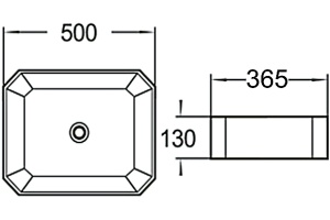 Раковина SantiLine SL-1013 - 2