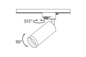 Трековый светильник Maytoni Track TR004-1-GU10-B - 3