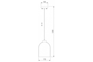 Подвесной светильник Eurosvet Tandem 50119/1 латунь - 3