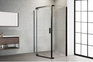 Душевой уголок Royal Bath TR 100х120 профиль черный стекло прозрачное - 2