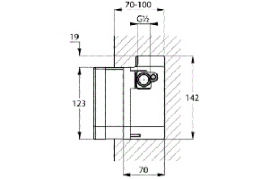 Внутренняя часть смесителя KLUDI Zenta (38001) - 2