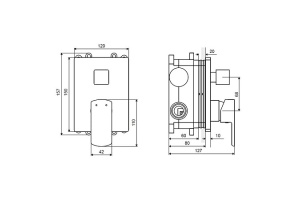 Смеситель для душа встраиваемый Excellent Pride хром - 3