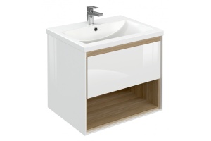 Тумба для комплекта Сersanit Louna 60 белая - 2