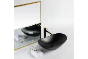 Раковина накладная BelBagno 60.5 см черный матовый (BB1404-H301) - 2