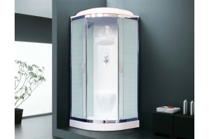 Душевая кабина Royal Bath 100х100 хром стекло матовое - 2