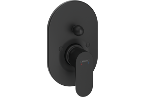 Смеситель для ванны с душем Hansgrohe Rebris S черный матовый