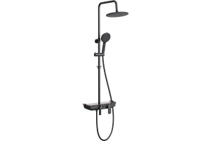 Душевая стойка Lemark Tropic LM7012BL черная