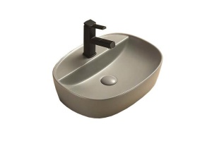 Раковина накладная CeramaLux NC 50.5 см светло-серый матовый (78239MH-5)