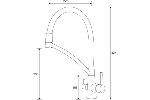Смеситель Paulmark Siegen для кухонной мойки, белый матовый Si213111-431TW - 2