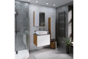 Зеркало-шкаф Grossman АЛЬБА веллингтон/белый (206501) - 3