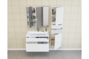 Тумба с раковиной СанТа Лондон 80 подвесная - 3