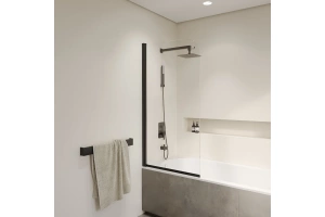 Шторка на ванну RGW Screens SC-109B 60x150 профиль черный стекло прозрачное - 2