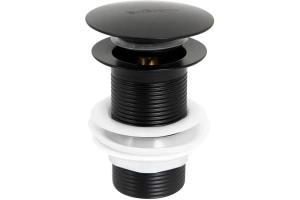 Донный клапан для раковины BelBagno черный (BB-SC-NERO)