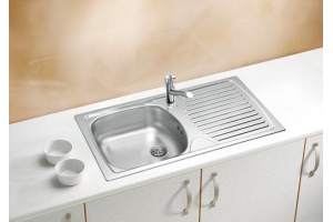 Мойка BASIC 170 LEI-60 NEW 780X435 в комплекте с сифоном 1011717, - 2