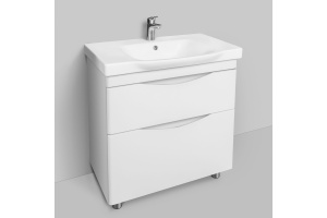 Тумба с раковиной Am.Pm Like 80 напольная, белый глянец - 3