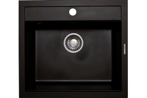 Мойка кухонная Lava Q2 чёрный металлик