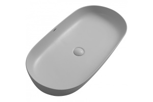 Накладная раковина Abber Bequem 80 светло-серая матовая - 2