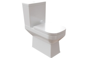 Унитаз-компакт DIWO Коломна 0421 с микролифтом , напольный , с бачком , с прямым выпуском