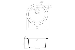 Мойка кухонная Omoikiri Yasugata 48R BE ваниль - 3