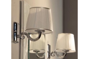 Светильник Aquaton Венеция 3013/M/Cr хром плафон белый - 2