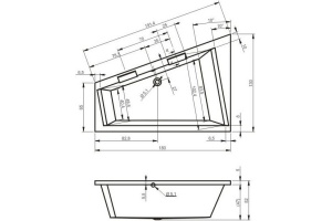 Акриловая ванна Riho Doppio 180 R - 2