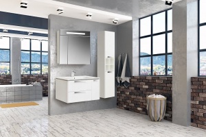 Мебель для ванной Roca Lago 80 белый глянец - 3