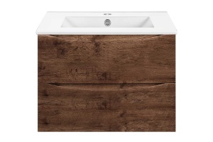 Тумба под раковину Vincea Mia Slim 70 темное дерево