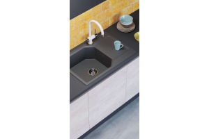 Мойка кухонная Omoikiri Yonaka 65-GR leningrad grey - 2