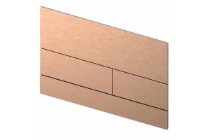 TECEsquare II. Панель смыва, металл, PVD Brushed Red Gold