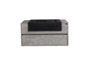 Тумба с раковиной Black&White Universell 100 серая