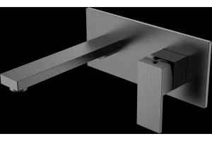 Смеситель для раковины Boheme Qubic темный хром матовый