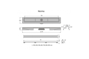 Душевой лоток Berges C1 Norma черный матовый - 2